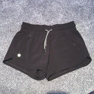 Athleta black drawstring shorts